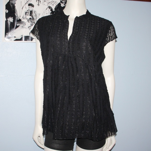 Worthington Tops - Black Lace blouse Worthington Woman 1X